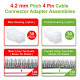 4.2 mm Pitch 4 Pin Automotive Cable Connector Adapter Assemblies Kit. 4.2 mm Pitch 4 Pin Automotive Cable Connector Adapter Assemblies Kit.