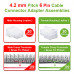 4.2 mm Pitch 6 Pin Automotive Cable Connector Adapter Assemblies Kit.