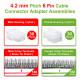 4.2 mm Pitch 6 Pin Automotive Cable Connector Adapter Assemblies Kit. 4.2 mm Pitch 6 Pin Automotive Cable Connector Adapter Assemblies Kit.