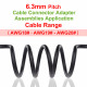 6.3 mm Pitch 1 Pin Automotive Cable Connector Adapter Assemblies Kit. 6.3 mm Pitch 1 Pin Automotive Cable Connector Adapter Assemblies Kit.