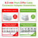6.3 mm Pitch 3 Pin Automotive Cable Connector Adapter Assemblies Kit. 6.3 mm Pitch 3 Pin Automotive Cable Connector Adapter Assemblies Kit.