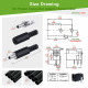 3.5*1.3 mm DC Power Male Plug and Female Socket with Shrink Tube. 3.5*1.3 mm DC Power Male Plug and Female Socket with Shrink Tube.