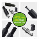 3.5*1.3 mm DC Power Male Plug and Female Socket with Shrink Tube. 3.5*1.3 mm DC Power Male Plug and Female Socket with Shrink Tube.