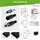 5.5*2.1 mm DC Power Male Plug and Female Socket with Shrink Tube. 5.5*2.1 mm DC Power Male Plug and Female Socket with Shrink Tube.