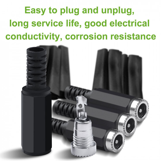 5.5*2.1 mm DC Power Female Plug with Shrink Tube. 5.5*2.1 mm DC Power Female Plug with Shrink Tube.