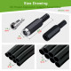 5.5*2.5 mm DC Power Female Plug with Shrink Tube. 5.5*2.5 mm DC Power Female Plug with Shrink Tube.