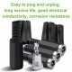 5.5*2.5 mm DC Power Female Plug with Shrink Tube. 5.5*2.5 mm DC Power Female Plug with Shrink Tube.