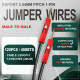 DuPont 2.54 mm 1-Pin Red Male-Male Connector 24AWG 20cm Silicone Cable (40 Sets / 120 Pcs) DuPont 2.54 mm 1-Pin Red Male-Male Connector 24AWG 20cm Silicone Cable (40 Sets / 120 Pcs)