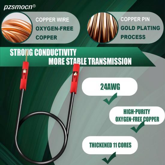 DuPont 2.54 mm 1-Pin Red Male-Female Connector 24AWG 20cm Silicone Cable (40 Sets / 120 Pcs) DuPont 2.54 mm 1-Pin Red Male-Female Connector 24AWG 20cm Silicone Cable (40 Sets / 120 Pcs)