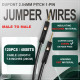 DuPont 2.54 mm 1-Pin Black Male-Male Connector 24AWG 20cm Silicone Cable (40 Sets / 120 Pcs) DuPont 2.54 mm 1-Pin Black Male-Male Connector 24AWG 20cm Silicone Cable (40 Sets / 120 Pcs)