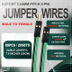 DuPont 2.54 mm 2-Pin Male-Female Connector 24AWG 20cm Silicone Cable (20 Sets / 80 Pcs) DuPont 2.54 mm 2-Pin Male-Female Connector 24AWG 20cm Silicone Cable (20 Sets / 80 Pcs)