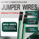DuPont 2.54 mm 2-Pin Female-Female Connector 24AWG 20cm Silicone Cable (20 Sets / 80 Pcs) DuPont 2.54 mm 2-Pin Female-Female Connector 24AWG 20cm Silicone Cable (20 Sets / 80 Pcs)