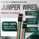 DuPont 2.54 mm 3-Pin Female-Female Connector 24AWG 20cm Silicone Cable (15 Sets / 75 Pcs) DuPont 2.54 mm 3-Pin Female-Female Connector 24AWG 20cm Silicone Cable (15 Sets / 75 Pcs)