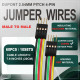 DuPont 2.54 mm 4-Pin Male-Male Connector 24AWG 20cm Silicone Cable (10 Sets / 60 Pcs) DuPont 2.54 mm 4-Pin Male-Male Connector 24AWG 20cm Silicone Cable (10 Sets / 60 Pcs)