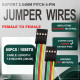 DuPont 2.54 mm 4-Pin Female-Female Connector 24AWG 20cm Silicone Cable (10 Sets / 60 Pcs) DuPont 2.54 mm 4-Pin Female-Female Connector 24AWG 20cm Silicone Cable (10 Sets / 60 Pcs)