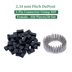 2.54 mm DuPont Double Row 3-Pin Female Connector Kit