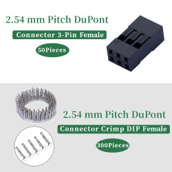 2.54 mm DuPont Double Row 3-Pin Female Connector Kit