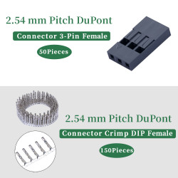 2.54 mm DuPont 3-Pin Female Connector Kit