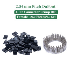 2.54 mm DuPont 4-Pin Female Connector Kit