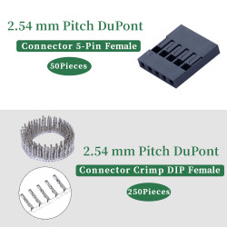 2.54 mm DuPont 5-Pin Female Connector Kit