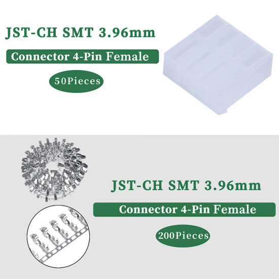 JST CH SMT 3.96 mm 4-Pin Connector Kit