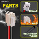 JST 2.0 mm HY SMD 2-Pin Connector 22AWG 20cm Silicone Cable (20 Sets / 80 Pcs) JST 2.0 mm HY SMD 2-Pin Connector 22AWG 20cm Silicone Cable (20 Sets / 80 Pcs)