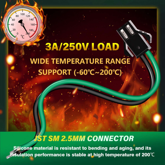 JST SM 2.5 mm 2 Pin Male Plug 20AWG 20cm Silicone Cable (20 Pieces) JST SM 2.5 mm 2 Pin Male Plug 20AWG 20cm Silicone Cable (20 Pieces)