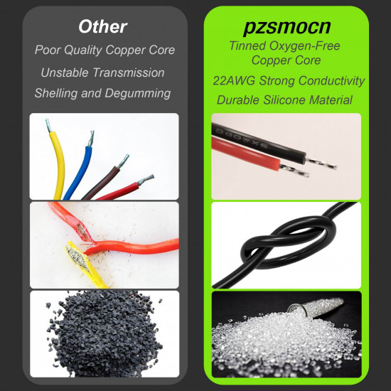 JST 3.96 mm VH 4-Pin Connector 22AWG 20cm Silicone Cable (10 Sets / 40 Pcs)