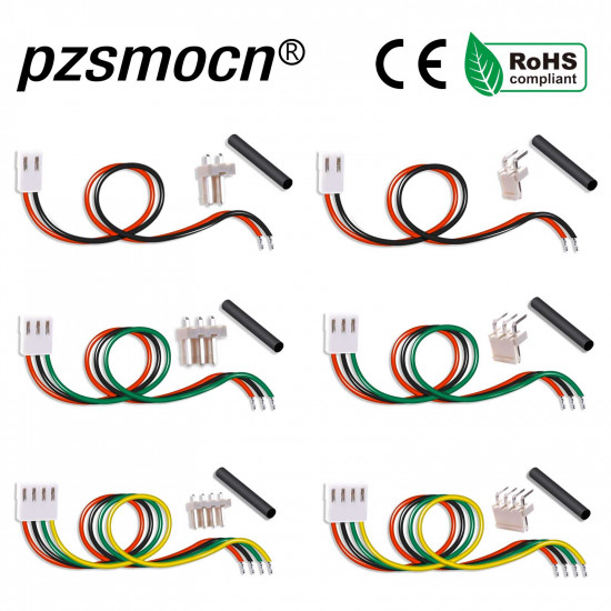 JST 3.96 mm VH SMD 3-Pin Connector 22AWG 20cm Silicone Cable (15 Sets / 60 Pcs)