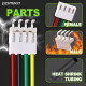 JST 3.96 mm VH SMD 4-Pin Connector 22AWG 20cm Silicone Cable (10 Sets / 40 Pcs)