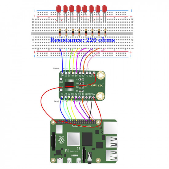 8-Bit Level Shift Board for Arduino and Raspberry Pi