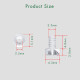 M2.5 * 4 mm PC Clear Acrylic Screw and Nut Kit