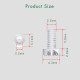 M2.5 * 5 mm PC Clear Acrylic Screw and Nut Kit M2.5 * 5 mm PC Clear Acrylic Screw and Nut Kit