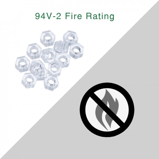 M2.5 * 5 mm PC Clear Acrylic Screw and Nut Kit M2.5 * 5 mm PC Clear Acrylic Screw and Nut Kit