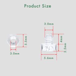 M3 * 4 mm PC Clear Acrylic Screw and Nut Kit