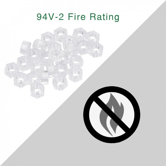 M4 * 12 mm PC Clear Acrylic Screw and Nut Kit M4 * 12 mm PC Clear Acrylic Screw and Nut Kit