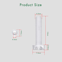 M4 * 18 mm PC Clear Acrylic Screw and Nut Kit
