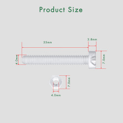 M4 * 25 mm PC Clear Acrylic Screw and Nut Kit