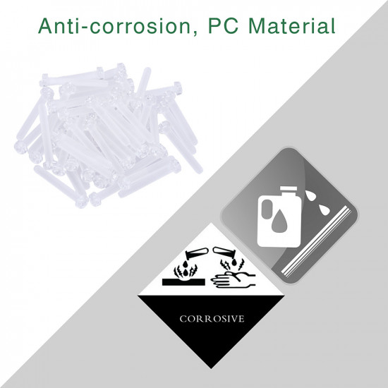 M4 * 30 mm PC Clear Acrylic Screw and Nut Kit M4 * 30 mm PC Clear Acrylic Screw and Nut Kit
