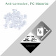 M4 * 4 mm PC Clear Acrylic Screw and Nut Kit M4 * 4 mm PC Clear Acrylic Screw and Nut Kit