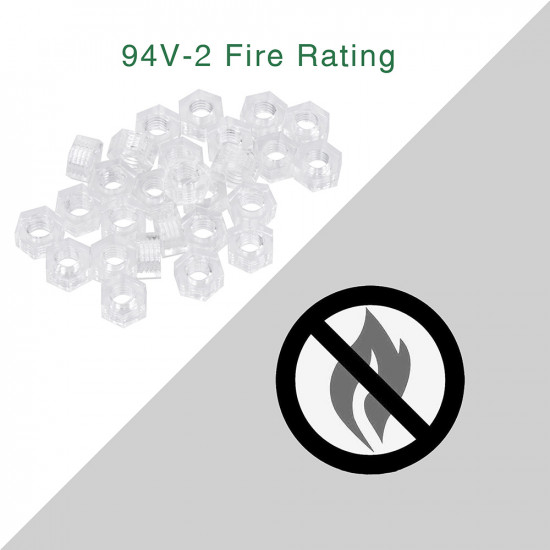 M5 * 10 mm PC Clear Acrylic Screw and Nut Kit M5 * 10 mm PC Clear Acrylic Screw and Nut Kit