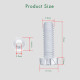 M5 * 15 mm PC Clear Acrylic Screw and Nut Kit M5 * 15 mm PC Clear Acrylic Screw and Nut Kit