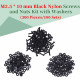 M2.5 * 10 mm Black Nylon Screws and Nuts Kit with Washers M2.5 * 10 mm Black Nylon Screws and Nuts Kit with Washers