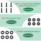 M2.5 * 10 mm Black Nylon Screws and Nuts Kit with Washers M2.5 * 10 mm Black Nylon Screws and Nuts Kit with Washers