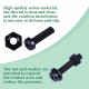 M2.5 * 10 mm Black Nylon Screws and Nuts Kit with Washers