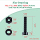 M2.5 * 12 mm Black Nylon Screws and Nuts Kit with Washers M2.5 * 12 mm Black Nylon Screws and Nuts Kit with Washers