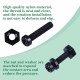 M2.5 * 12 mm Black Nylon Screws and Nuts Kit with Washers M2.5 * 12 mm Black Nylon Screws and Nuts Kit with Washers