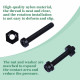 M2.5 * 16 mm Black Nylon Screws and Nuts Kit with Washers