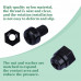 M2.5 * 4 mm Black Nylon Screws and Nuts Kit with Washers M2.5 * 4 mm Black Nylon Screws and Nuts Kit with Washers