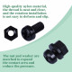 M2.5 * 5 mm Black Nylon Screws and Nuts Kit with Washers